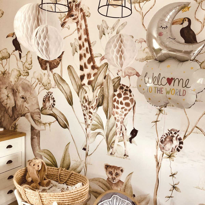 Safari Wallpaper Savanna - Cozy Nursery