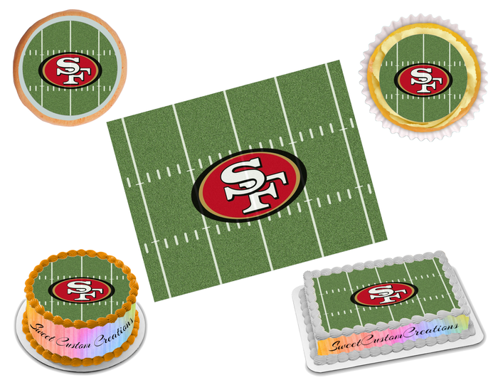 San Francisco 49ers Edible Image Frosting Sheet #60 (70+ sizes)
