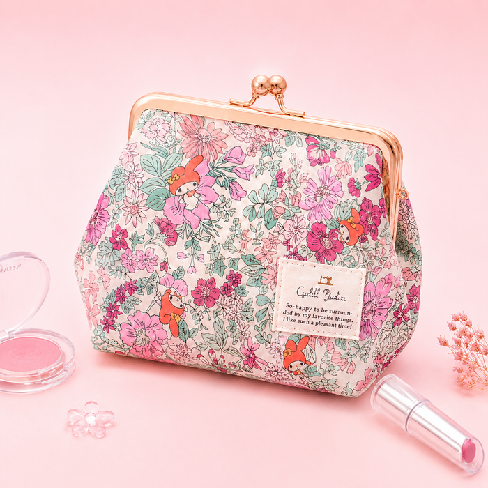 Sanrio x Liberty Fabrics Kiss-Lock Floral Frame Pouch - Limited Edition