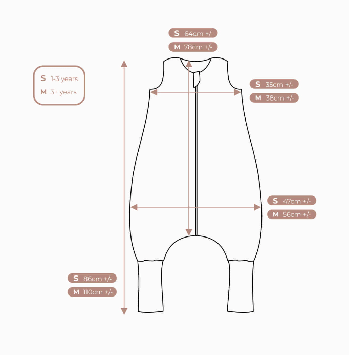 SLEEPING BAG WITH LEGS BLUSH DAISIES