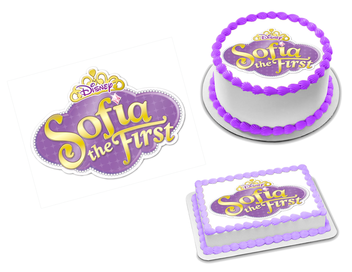 Sofia the First Logo Edible Image Frosting Sheet #9 (70+ sizes)