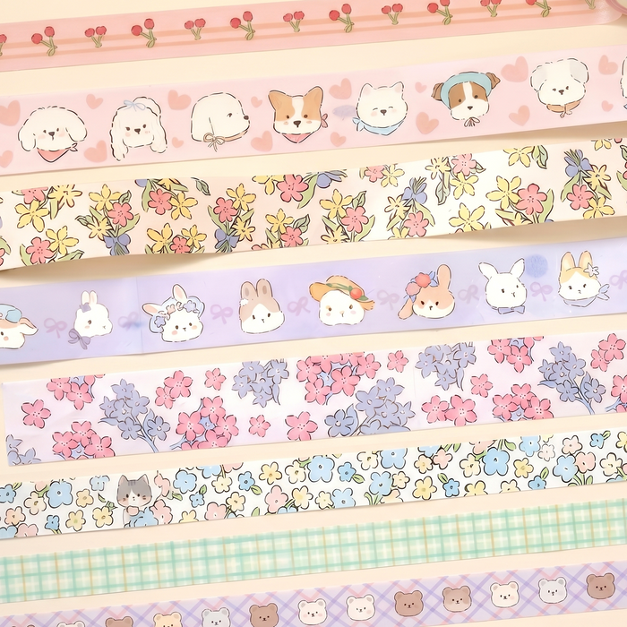 Soft Bloom Washi Tape - Set of 3