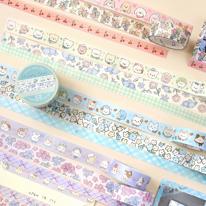 Soft Bloom Washi Tape - Set of 3