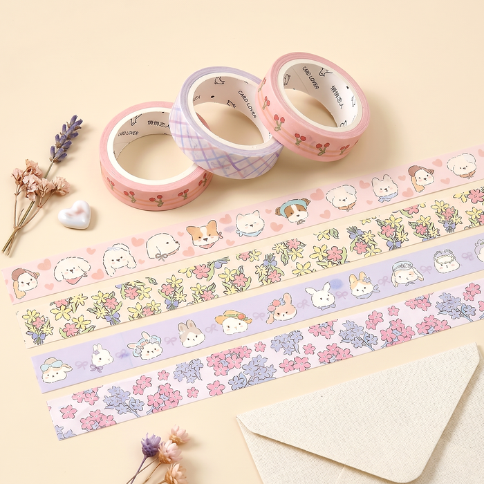 Soft Bloom Washi Tape - Set of 3
