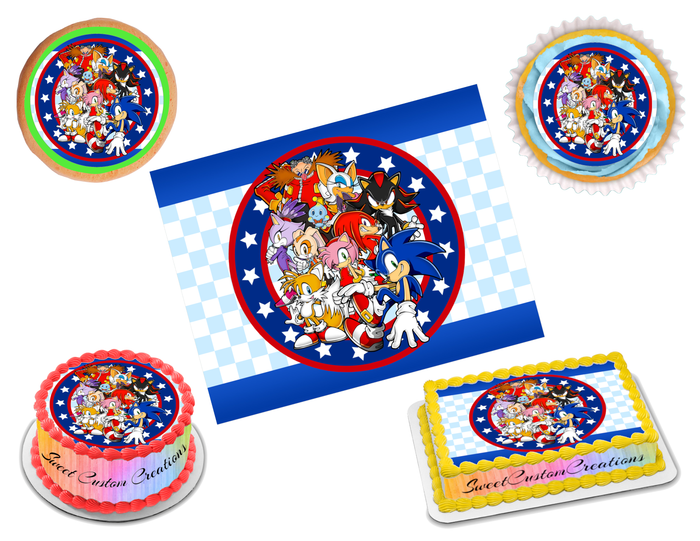 Sonic Edible Image Frosting Sheet #24 (70+ sizes)