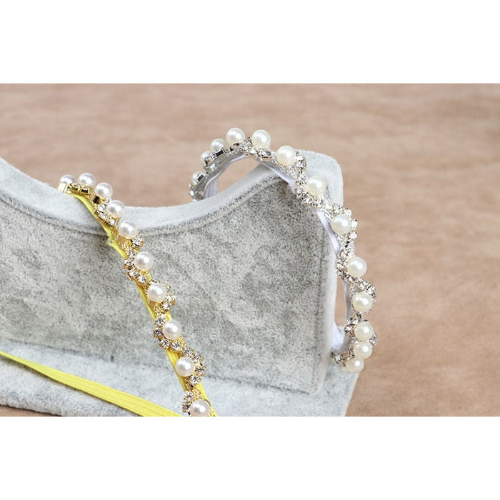 Sparkling Pearls Baby Head Band - Cozy Nursery