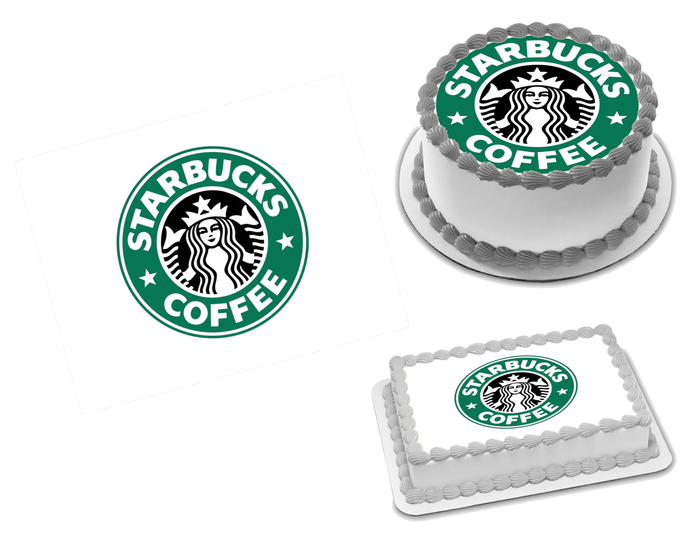 Starbucks Coffee Edible Image Frosting Sheet #1 (70+ sizes)