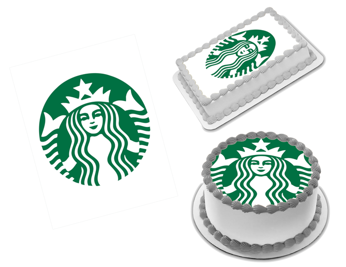 Starbucks Coffee Edible Image Frosting Sheet #5 (70+ sizes)