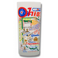 State of Ohio Frosted Glass Tumbler