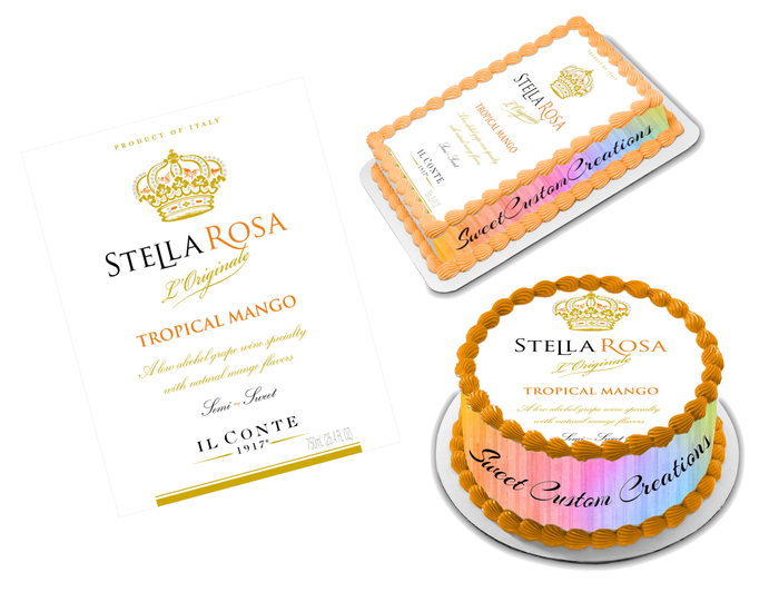 Stella Rosa Tropical Mango Edible Image Frosting Sheet #9 (70+ sizes)