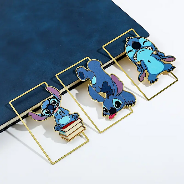 Stitch Enamel Metal Bookmark