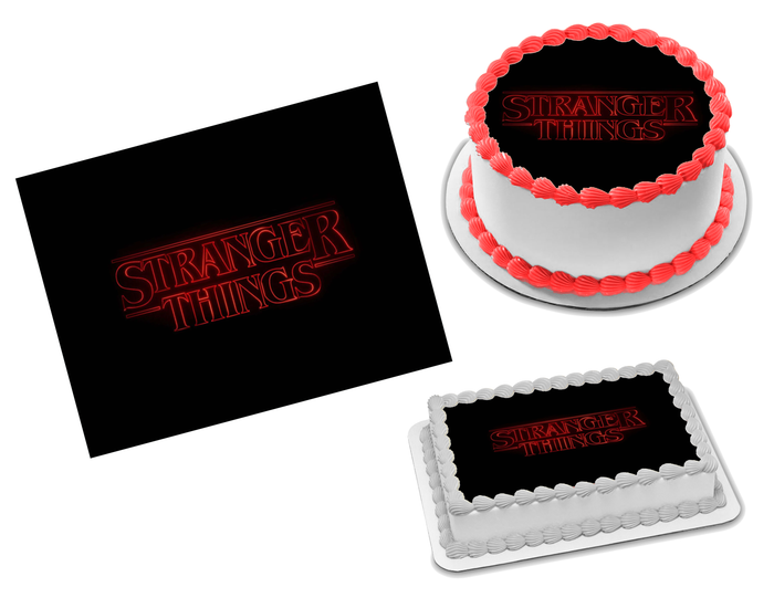Stranger Things Edible Image Frosting Sheet #1 (70+ sizes)