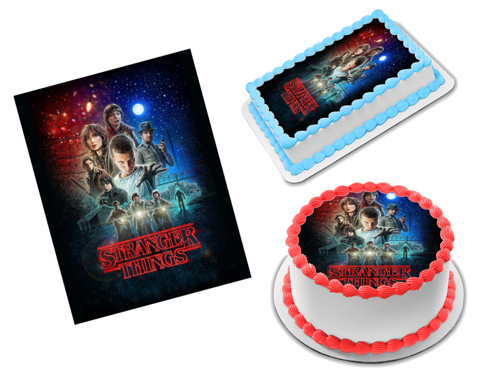 Stranger Things Edible Image Frosting Sheet #4 (70+ sizes)
