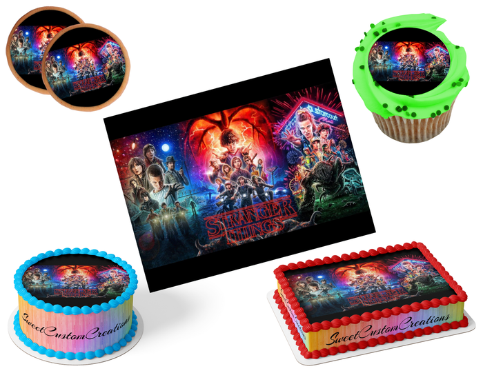 Stranger Things Edible Image Frosting Sheet #8 (80+ sizes)