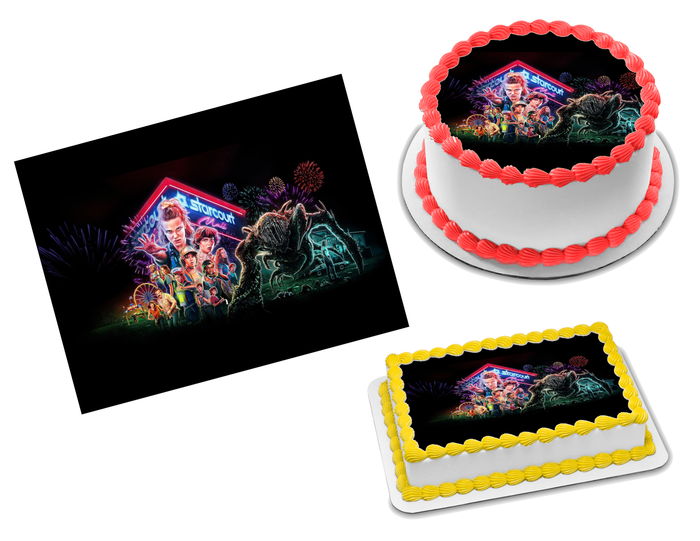 Stranger Things Edible Image Frosting Sheet #9 (70+ sizes)