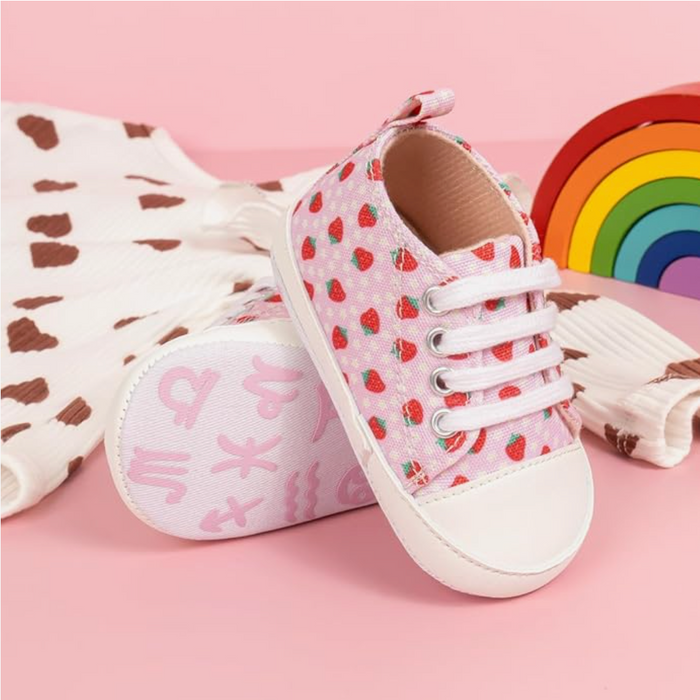 Strawberry Baby Shoes - Cozy Nursery