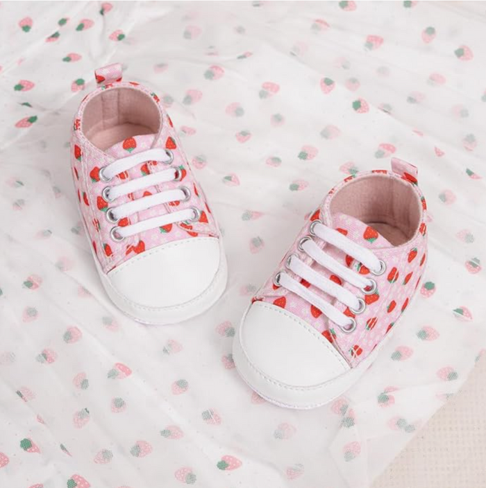 Strawberry Baby Shoes - Cozy Nursery