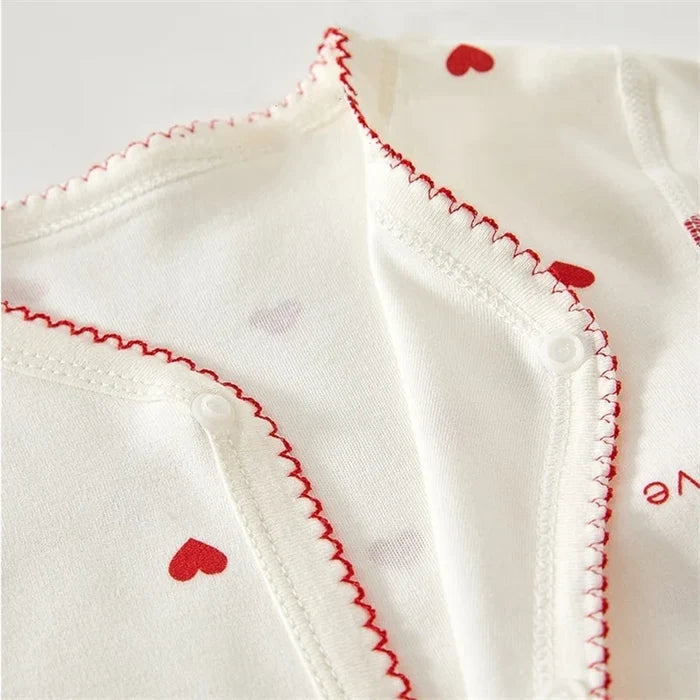 Strawberry & Love Baby Rompers