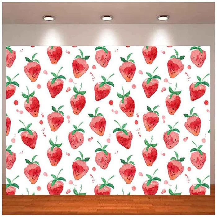 Strawberry Photo Photography Backdrop - Cozy Nursery