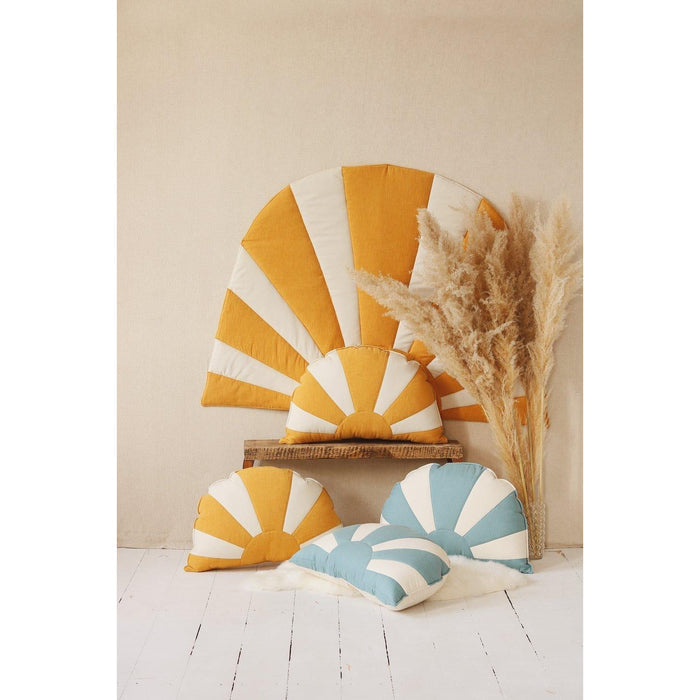 “Dinner in Sausalito” Linen Sun Mat