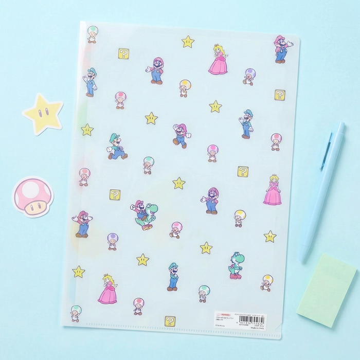 Sun-Star & Nintendo Super Mario Folder With Dividers - Mikata - Limited Edition