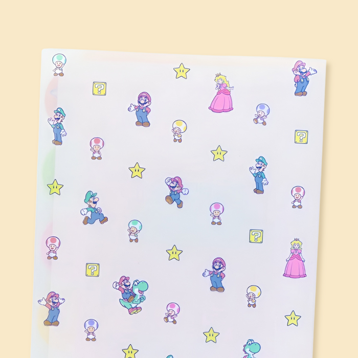 Sun-Star & Nintendo Super Mario Folder With Dividers - Mikata - Limited Edition