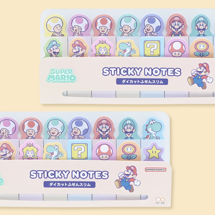 Sun-Star & Nintendo Super Mario Index Sticky Notes - Limited Edition