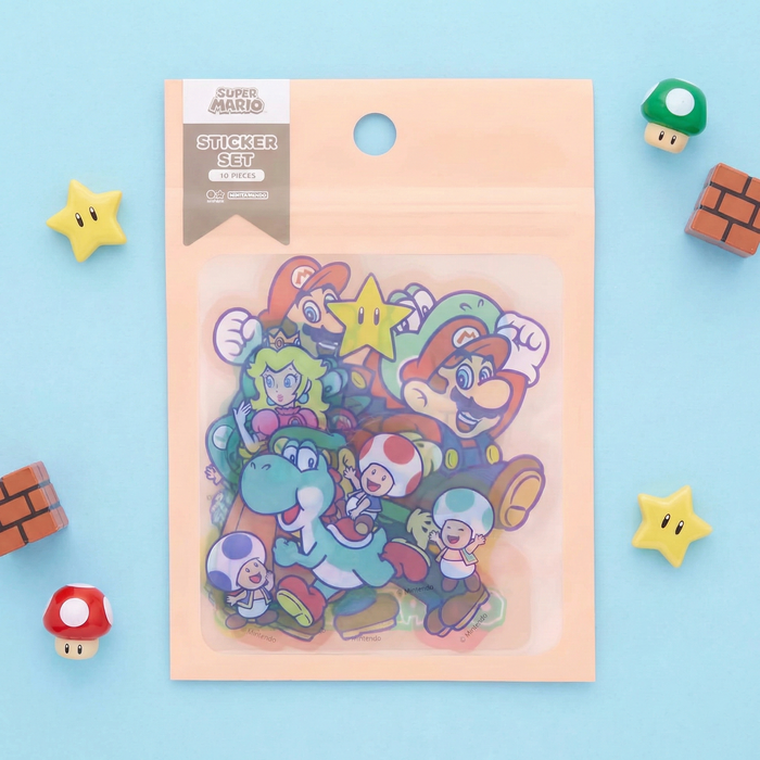 Sun-Star & Nintendo Super Mario Stickers - Limited Edition