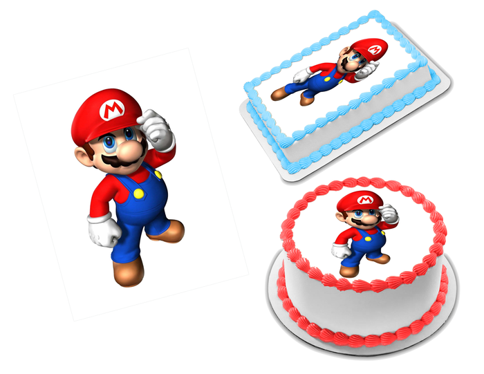 Super Mario Brothers Edible Image Frosting Sheet #6 (70+ sizes)