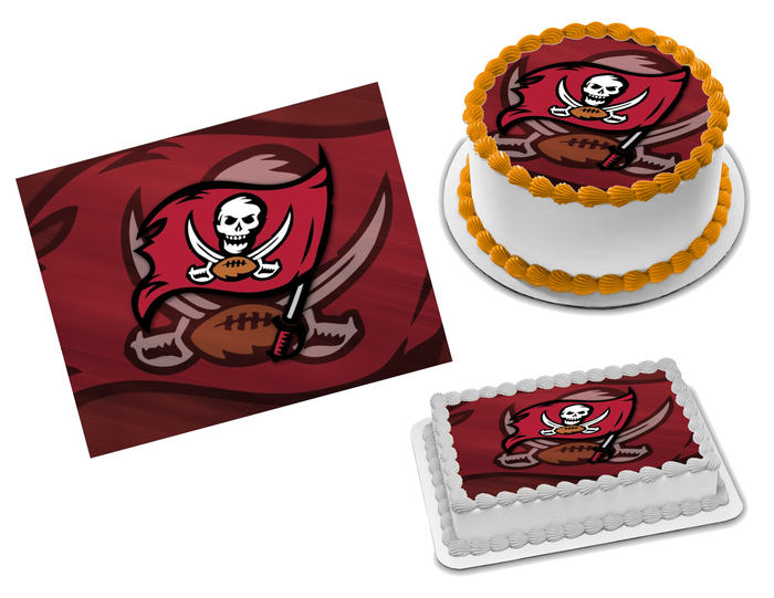 Tampa Bay Buccaneers Edible Image Frosting Sheet #8 (70+ sizes)