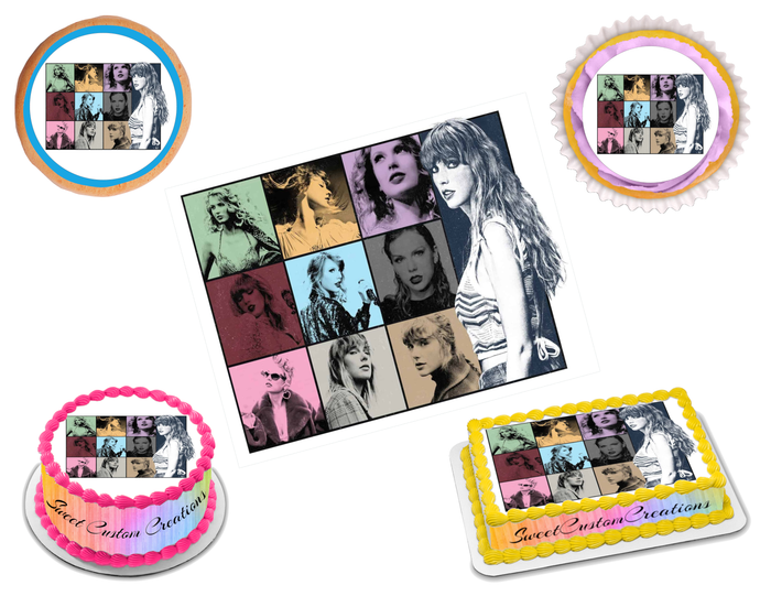 Taylor Swift Edible Image Frosting Sheet #4 (70+ sizes)