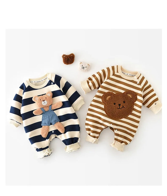 Teddy Bear Baby Newborn Romper - Cozy Nursery