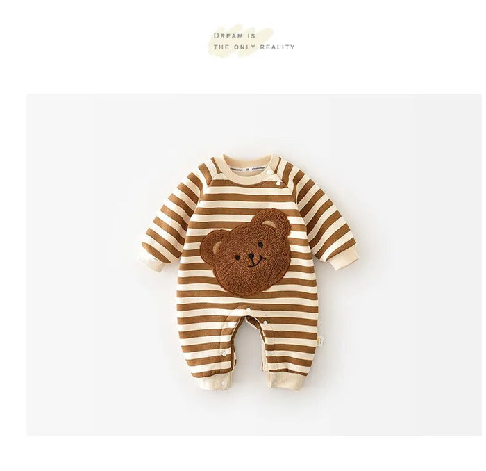 Teddy Bear Baby Newborn Romper - Cozy Nursery