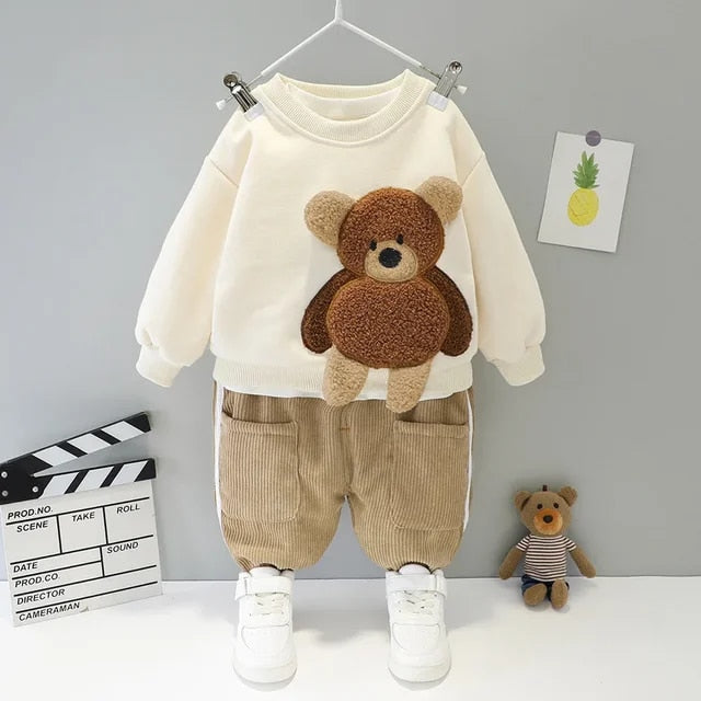 Teddy Bear Boys Baby Clothes - Cozy Nursery