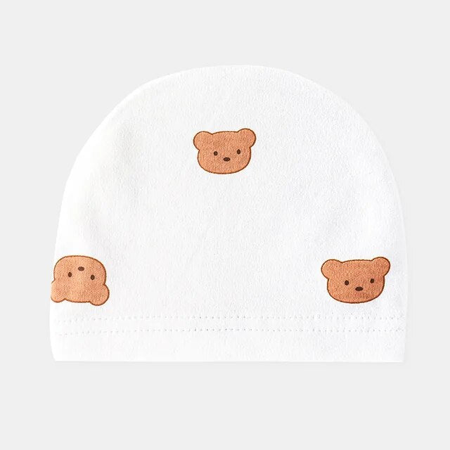 Teddy Bear Muslin Baby Romper + Hat - Cozy Nursery