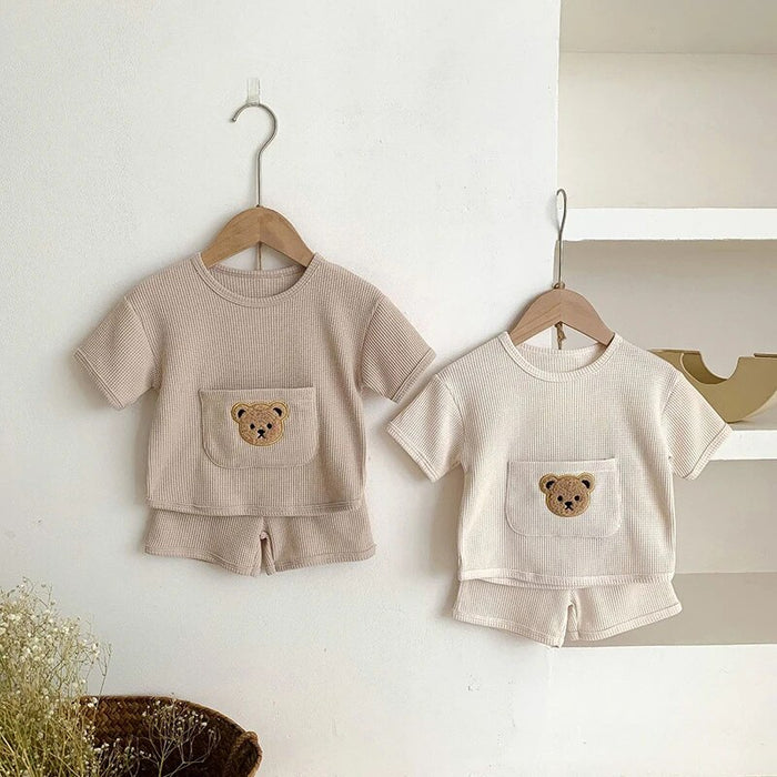 Teddy Bear Newborn Casual Outfit