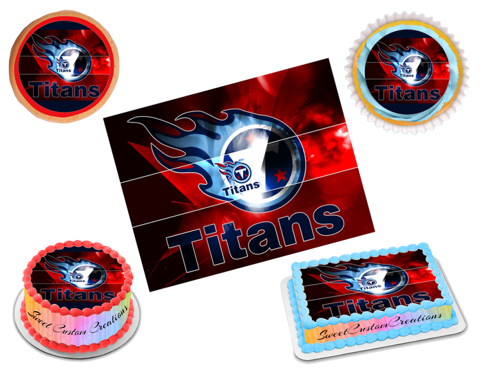 Tennessee Titans Edible Image Frosting Sheet #1 (70+ sizes)
