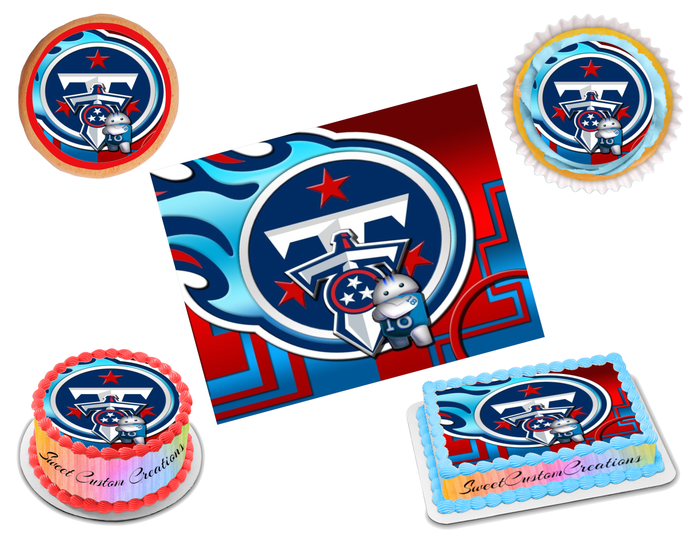 Tennessee Titans Edible Image Frosting Sheet #15 (70+ sizes)