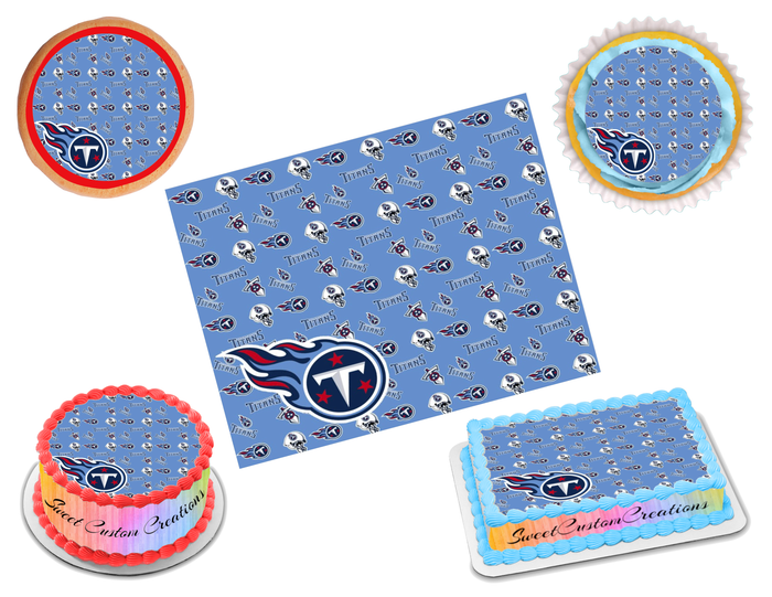 Tennessee Titans Edible Image Frosting Sheet #32 (70+ sizes)