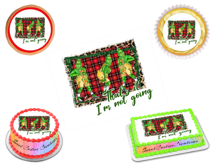 The Grinch Edible Image Frosting Sheet #27 (70+ sizes)