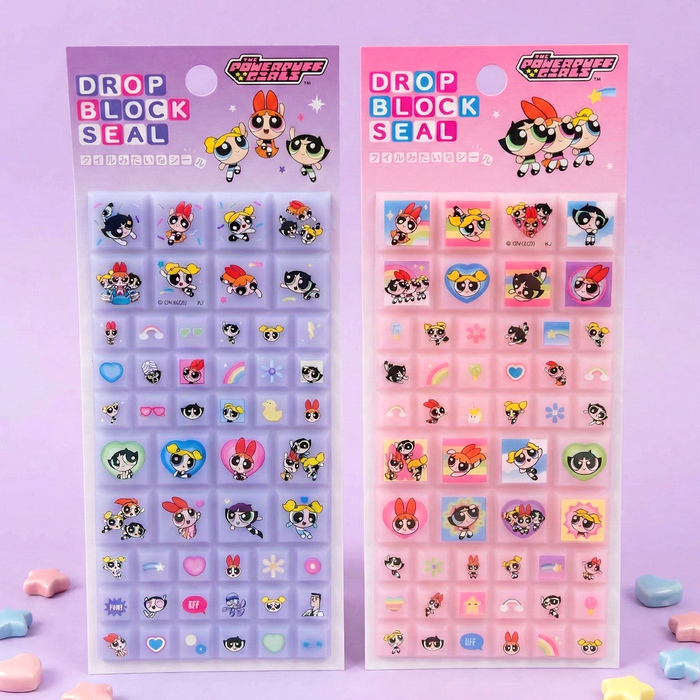 The Powerpuff Girls 3D Block Stickers