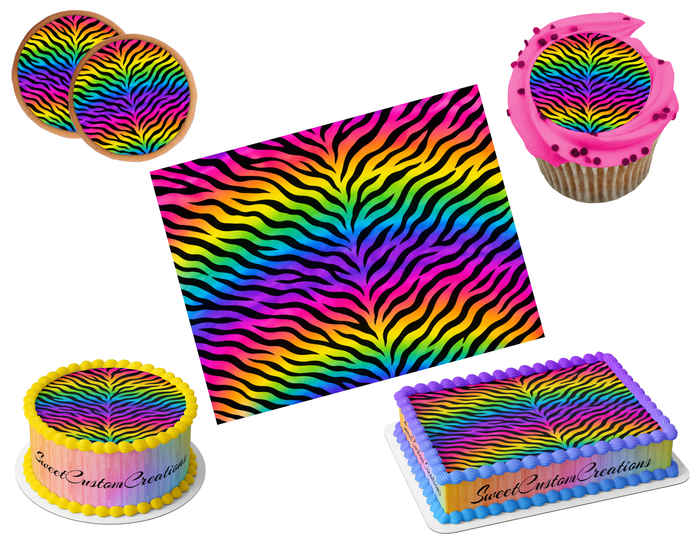Tiger Print Edible Image Frosting Sheet #2 (80+ sizes)