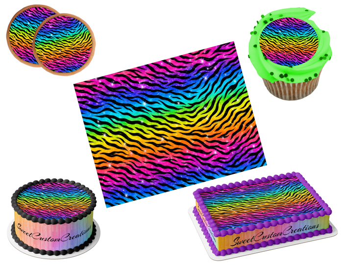 Tiger Print Edible Image Frosting Sheet #3 (80+ sizes)