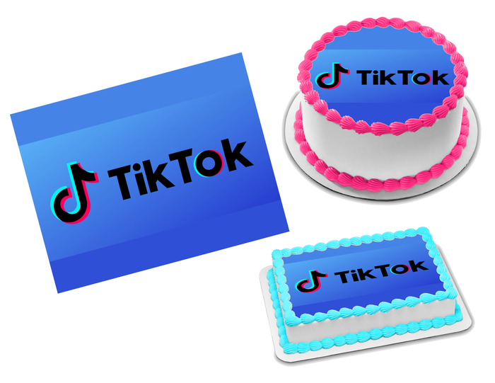 TikTok Edible Image Frosting Sheet #6 (70+ sizes)