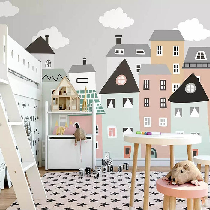 Town Mural Wallpaper