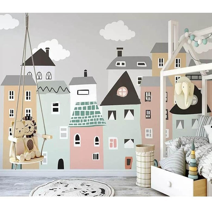 Town Mural Wallpaper
