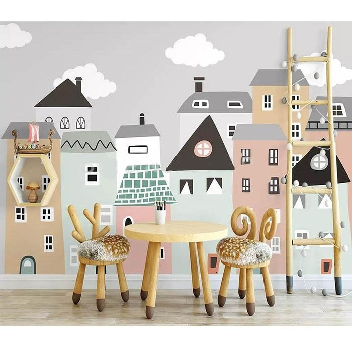 Town Mural Wallpaper