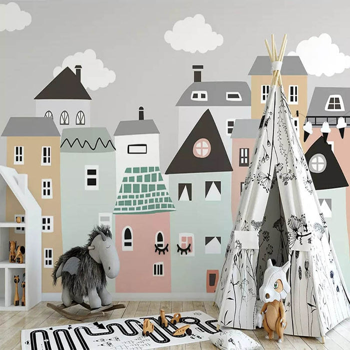 Town Mural Wallpaper