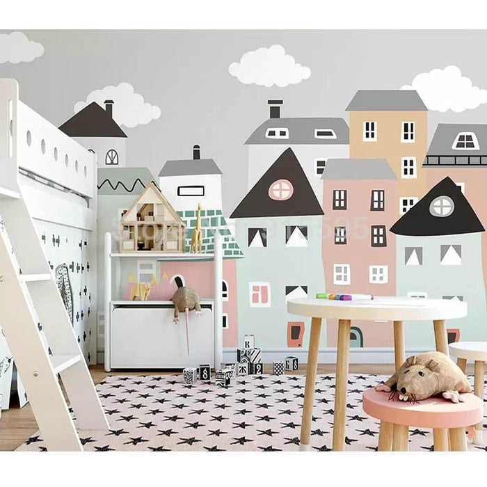Town Mural Wallpaper