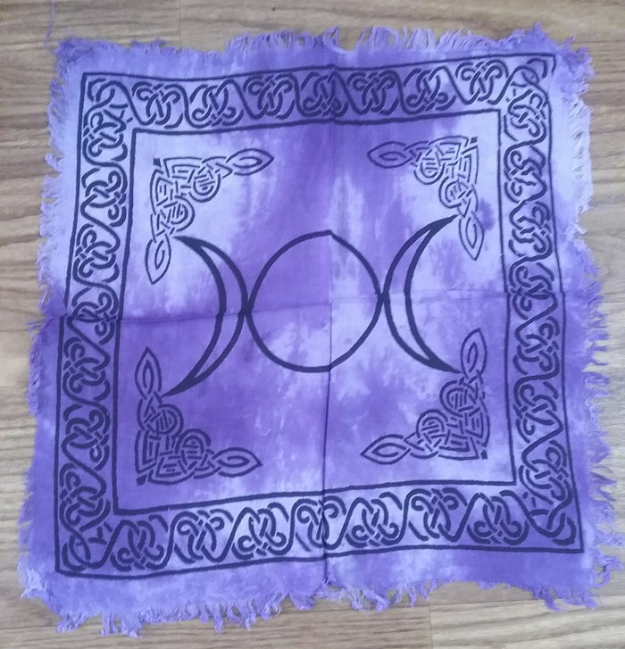 TRIPLE MOON ALTAR CLOTH (PURPLE)